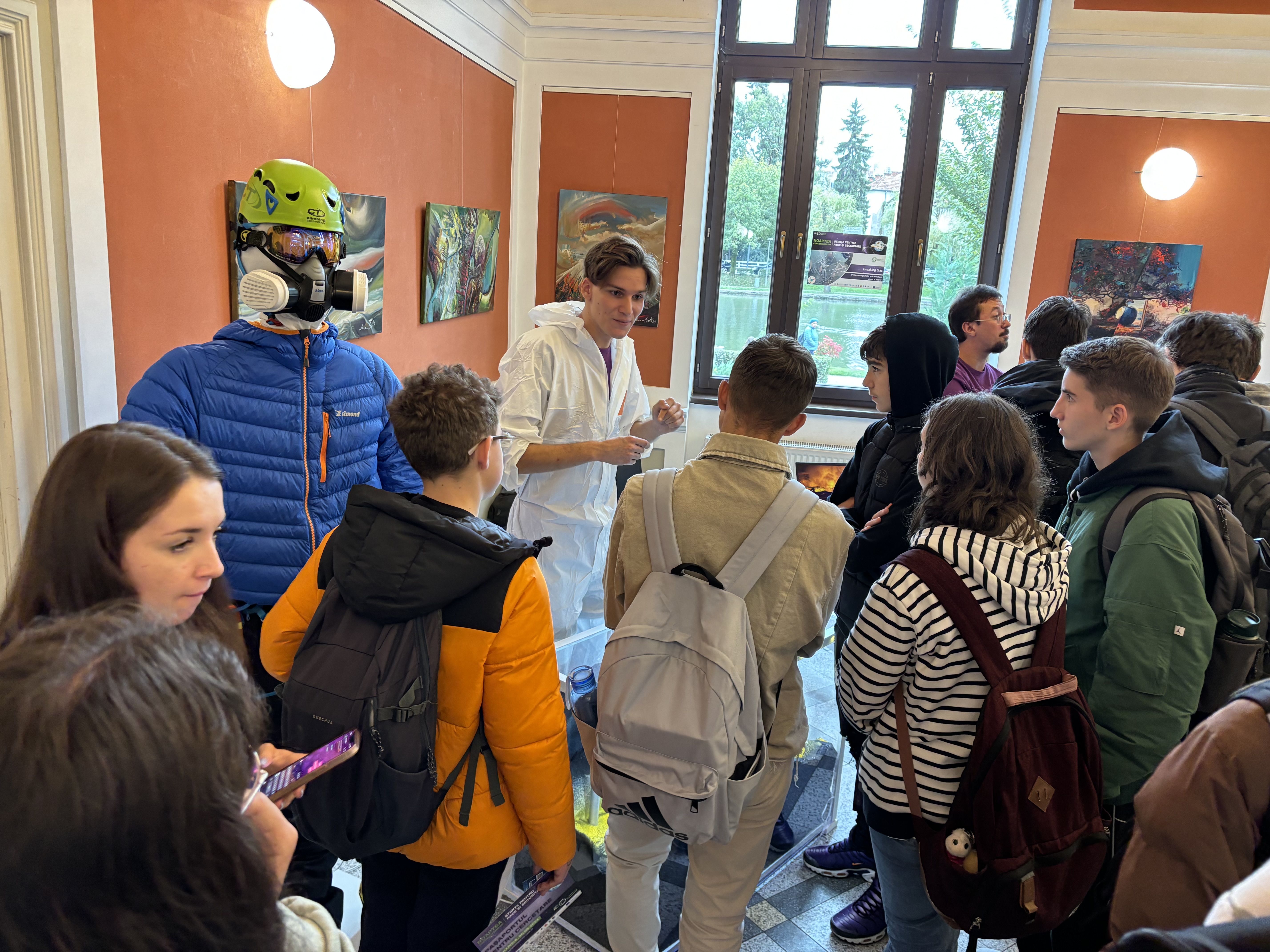 The group during the activities Alt text